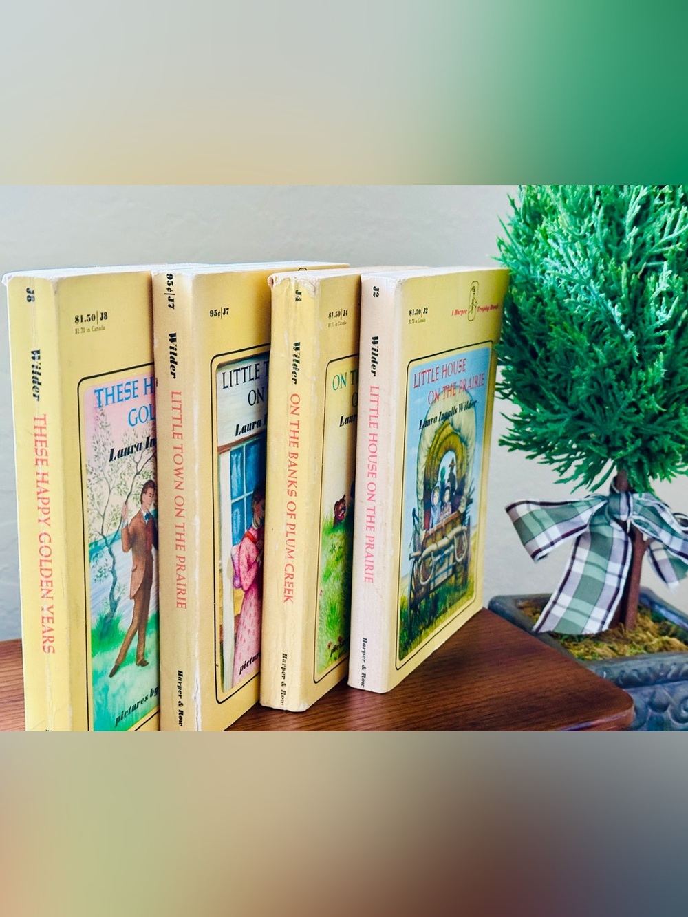 Laura Ingalls Wilder Book Lot Little House 1971 Paperback Harper 70s Vintage